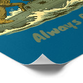 Alto Tu Barco! Coast Guard Novelty Gift Poster (Ecke)