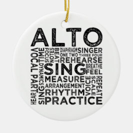 Alto Typografie Keramik Ornament