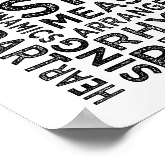 Alto Typografie Poster (Ecke)