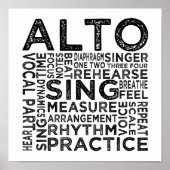 Alto Typografie Poster (Vorne)