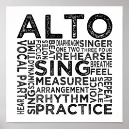 Alto Typografie Poster