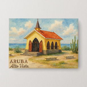Alto Vista Aruba Aquarell Button