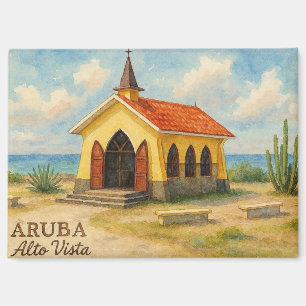 Alto Vista Aruba Aquarell Magnet