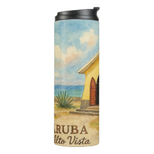 Alto Vista Aruba Aquarell Thermosbecher