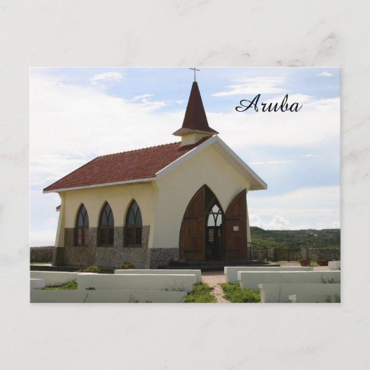 Alto Vista Kapelle in Aruba Postkarte (Vorderseite)