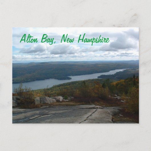 Alton Bay New Hampshire Postkarte (Vorderseite)