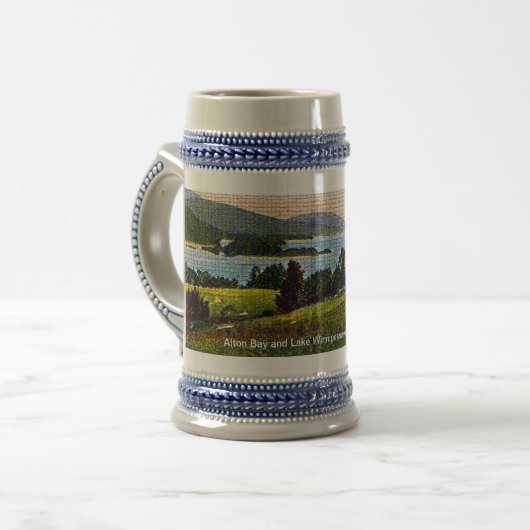Alton Bay und Lake Winnipesaukee, New Hampshire Bierglas (Vorderseite Links)