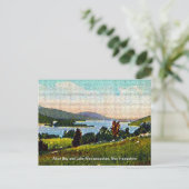 Alton Bay und Lake Winnipesaukee, New Hampshire Postkarte (Stehend Vorderseite)