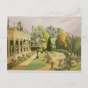 Alton Gardens, aus "The Gardens of England", 1857 Postkarte