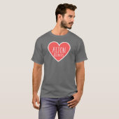 Alton Illinois Niedlich Heart Oversified T-Shirt (Vorne ganz)