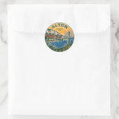 Alton Illinois USA Runder Aufkleber (Tasche)