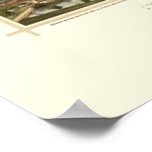 Alton, NH Panoramic Map - 1888 Poster (Ecke)