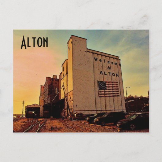 Alton Silo Postcard Postkarte (Vorderseite)
