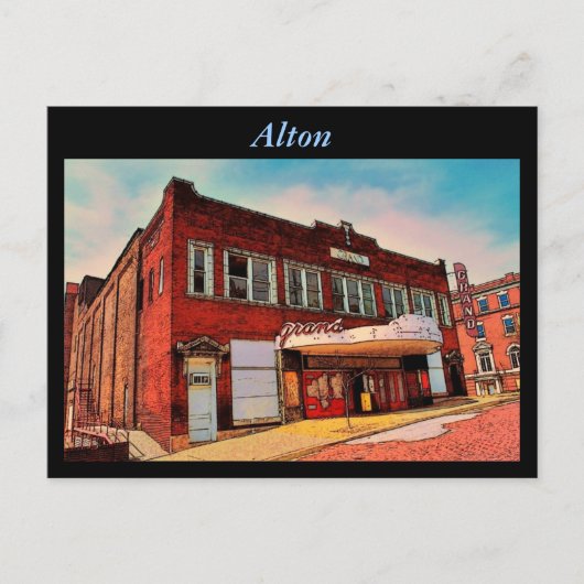 Alton Theater Postcard Postkarte (Vorderseite)
