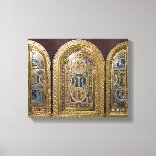 Alton Towers Triptych, c.1150 Leinwanddruck (Vorderseite)