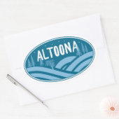 Altoona Pennsylvania Außenbereich Ovaler Aufkleber (Umschlag)