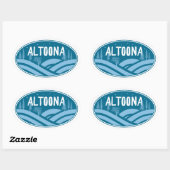 Altoona Pennsylvania Außenbereich Ovaler Aufkleber (Blatt)