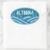 Altoona Pennsylvania Außenbereich Ovaler Aufkleber (Tasche)