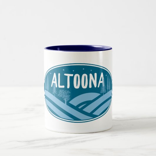 Altoona Pennsylvania Außenbereich Zweifarbige Tasse (Mittel)
