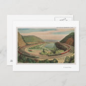Altoona, Pennsylvania, der berühmte Horseshoe Curv Postkarte (Vorne/Hinten)