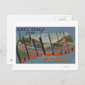 Altoona, Pennsylvania - Große Briefszenen Postkarte (Vorne/Hinten)