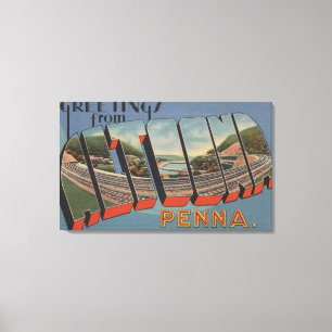 Altoona, Pennsylvania - große Buchstabe-Szenen Leinwanddruck