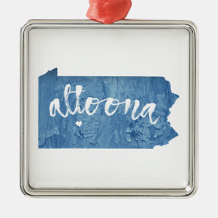 Altoona Pennsylvania Holzkörner Ornament Aus Metall