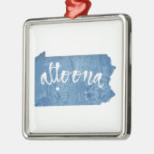 Altoona Pennsylvania Holzkörner Ornament Aus Metall (Links)