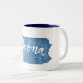 Altoona Pennsylvania Holzkörner Zweifarbige Tasse (VorderseiteRechts)