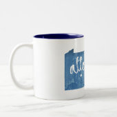 Altoona Pennsylvania Holzkörner Zweifarbige Tasse (Links)