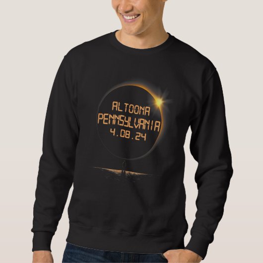 Altoona Pennsylvania PA Total Solar Eclipse April Sweatshirt (Vorderseite)