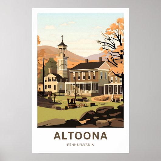 Altoona Pennsylvania Travel Print Poster (Vorne)