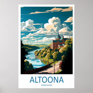 Altoona Vintage-Reiseposter Ski Nationalpark Poster