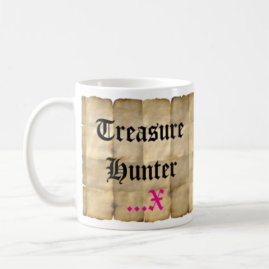 Altpapier, Schatzkarte Kaffeetasse (Links)