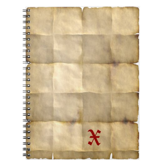 Altpapier, Schatzkarte Notizblock (Vorderseite)