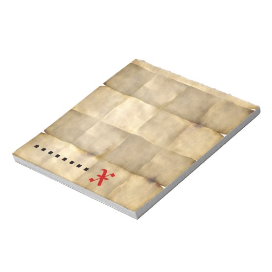 Altpapier, Schatzkarte Notizblock (Rotiert)