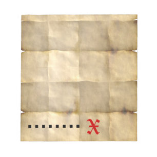 Altpapier, Schatzkarte Notizblock