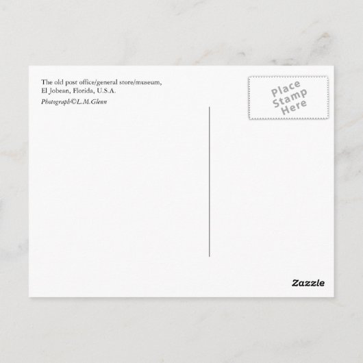 Altpostamt Postkarte (Rückseite)