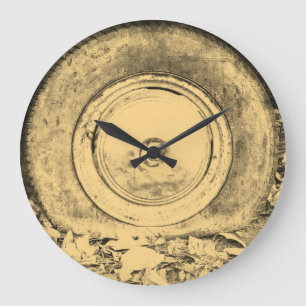 Altrad des klassischen Fahrzeugs Nr. 2 Große Wanduhr