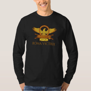 Altrömische Geschichte Lateinisches Motto Roma Vi T-Shirt