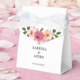 Altrosa | Blush Pink Floral Wedding Geschenkschachtel