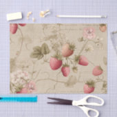 Altrosa Erdbeeren Seidenpapier (Handwerk)