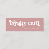 Altrosa | Retro Boho Typografie Treuekarte (Vorderseite)