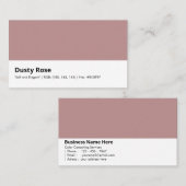 Altrosa | "Soft and Elegant" Visitenkarte (Vorne/Hinten)