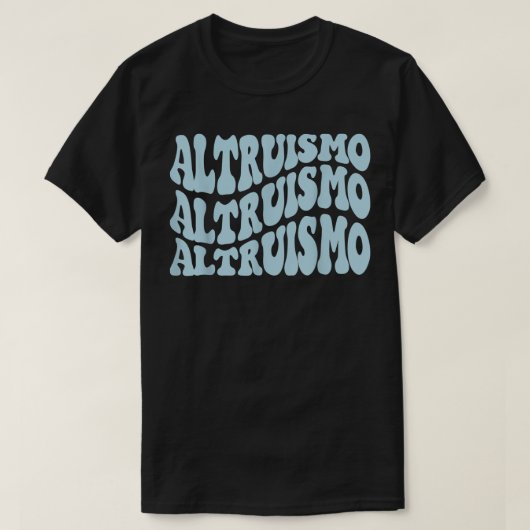 Altruismo - School Spirit Groovy Wavy Stil T-Shirt (Design vorne)