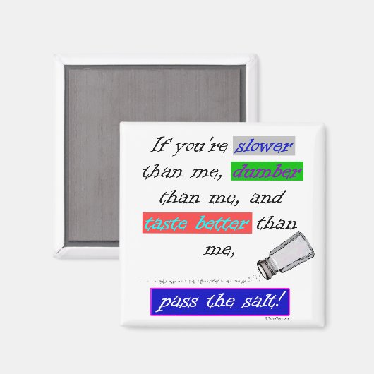 Altsalz übergeben magnet (Vorderseite/Rückseite)