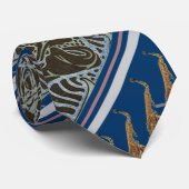 Altsaxophone-Krawatte mit Kunst Nouveau Muster Krawatte (Gerollt)