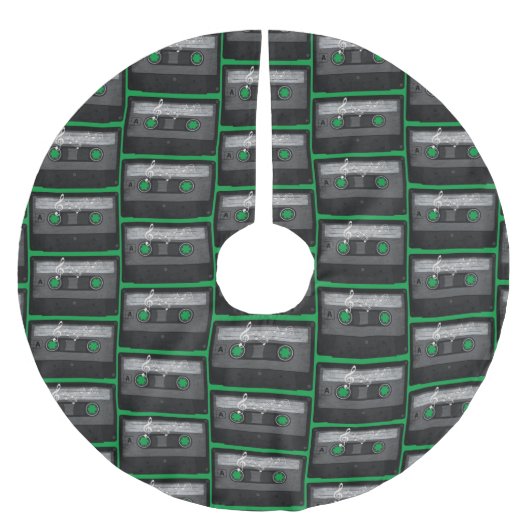 Altschulkassette leidet polyester weihnachtsbaumdecke (Vorderseite)