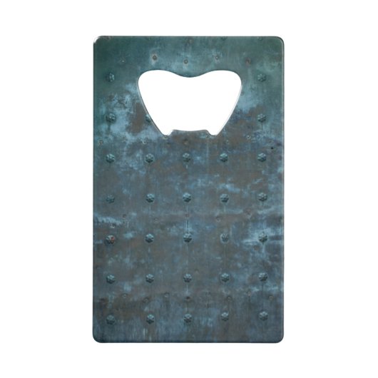 Altspanischer Kupfer vergossen Metalltür Geldbeutel Flaschenöffner (Vorderseite)