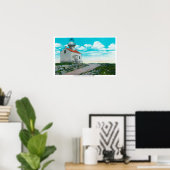 Altspanischer Leuchtturm am Point Loma Poster (Heimbüro)